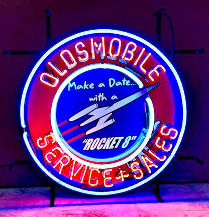 Oldsmobile neon sign