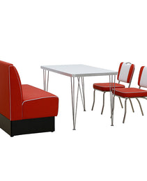 Diner-Set roter Combo-Tisch 2