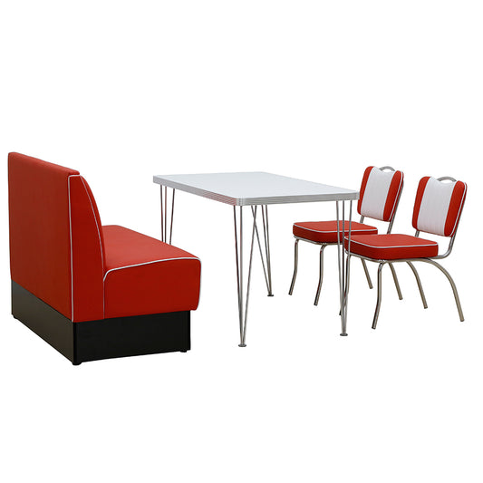 Diner-Set roter Combo-Tisch 2