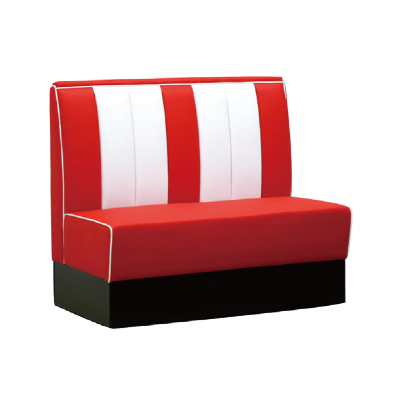 Retro-Booth-Sofa – rot