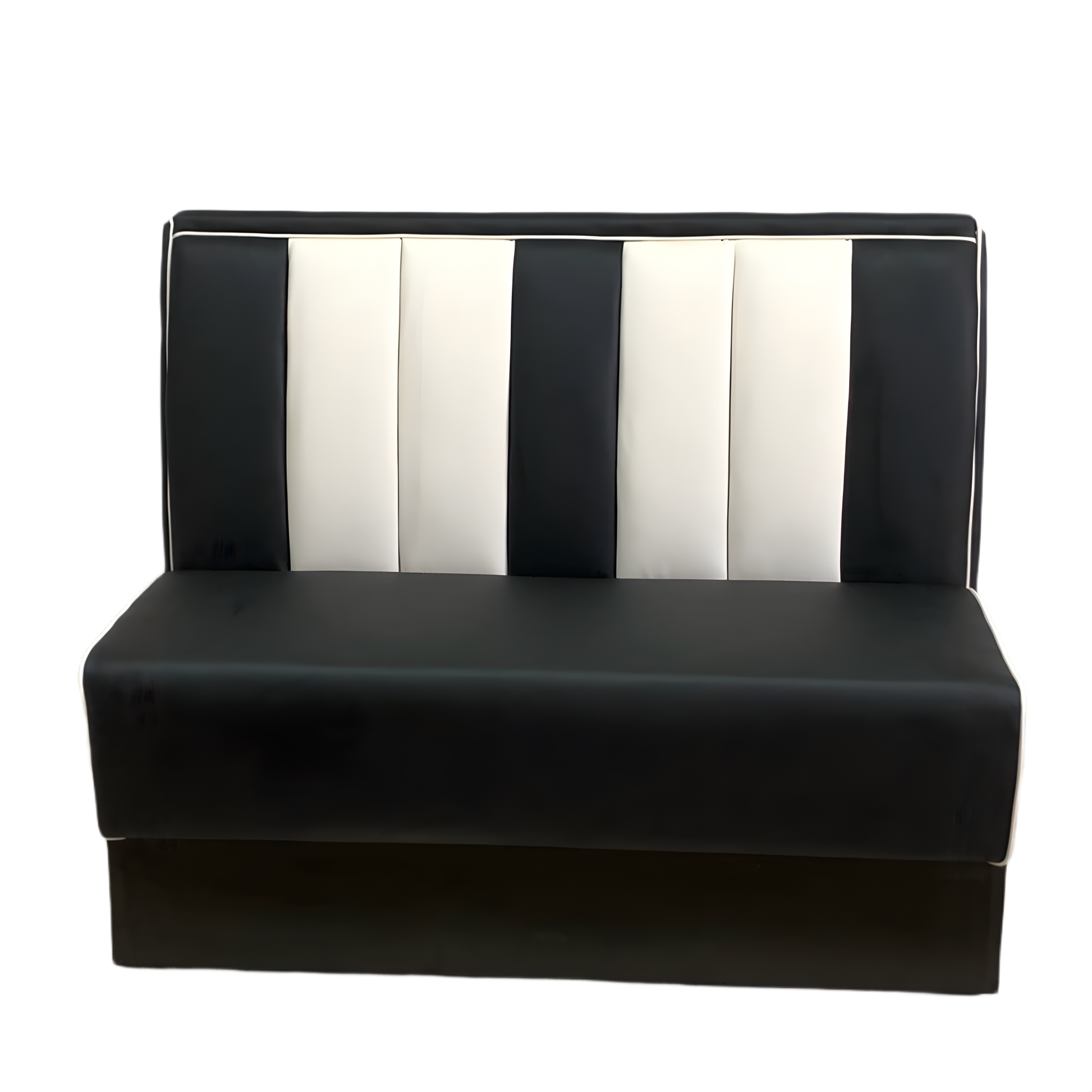 Retro Booth Sofa - Black