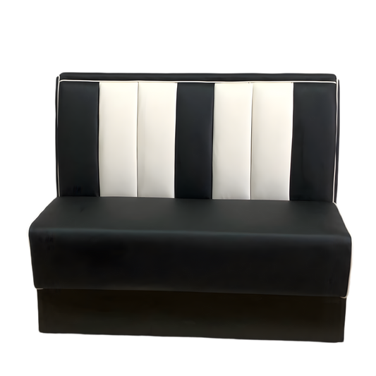 Retro Booth Sofa - Black